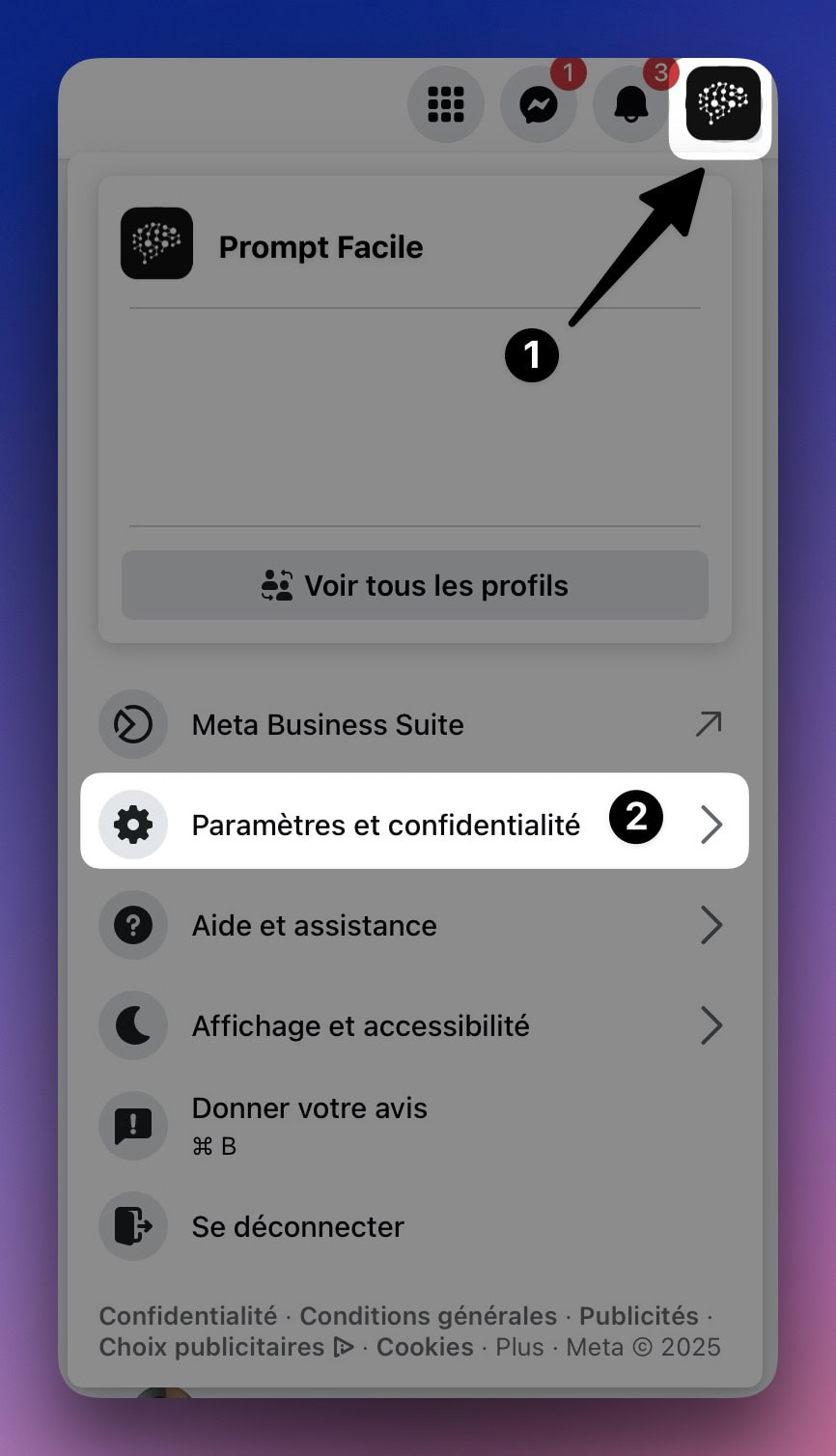 bloquer données personnelles Meta Facebook Instagram