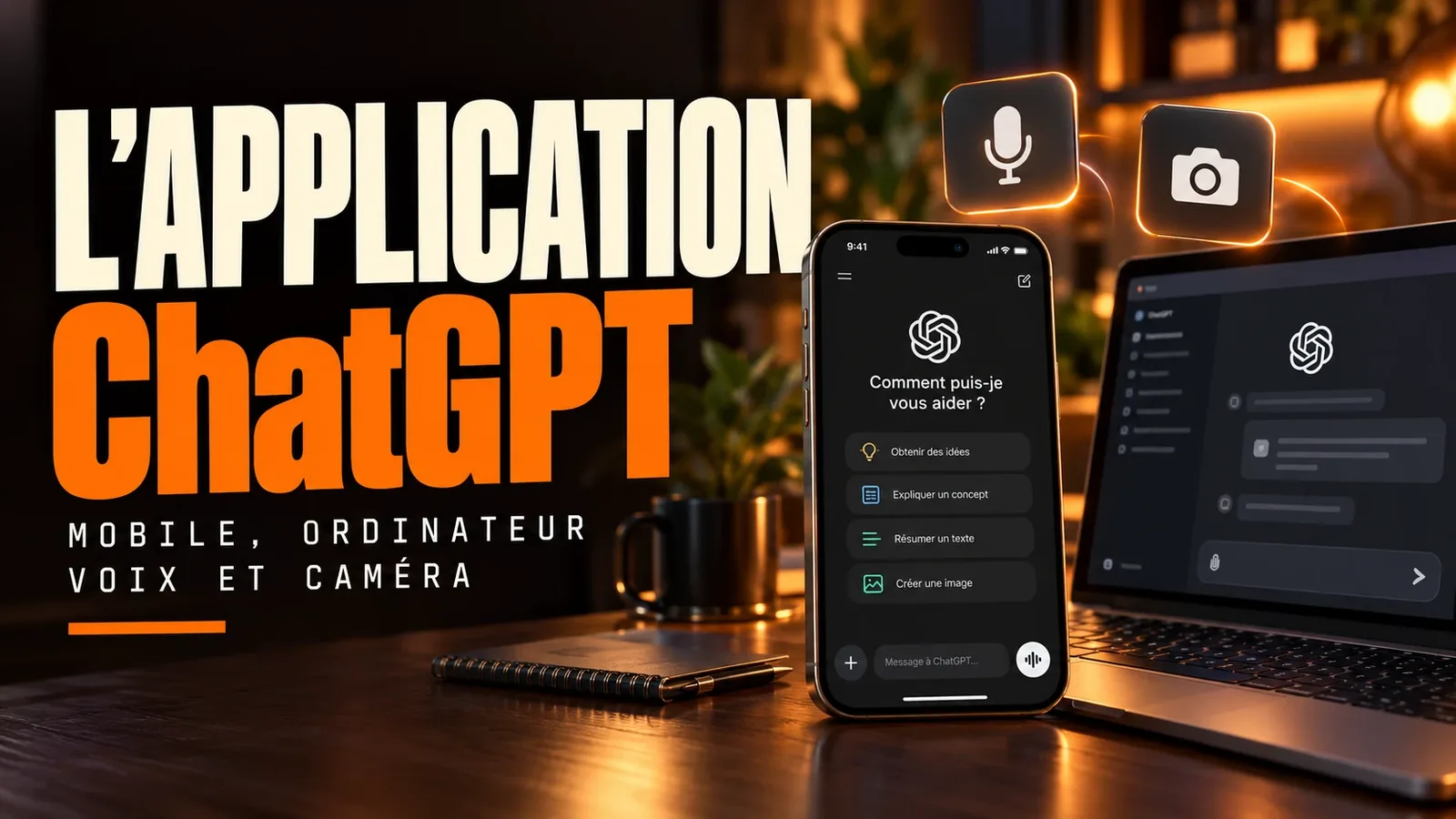 L’application ChatGPT en 2026 : mobile, desktop, vocal et caméra