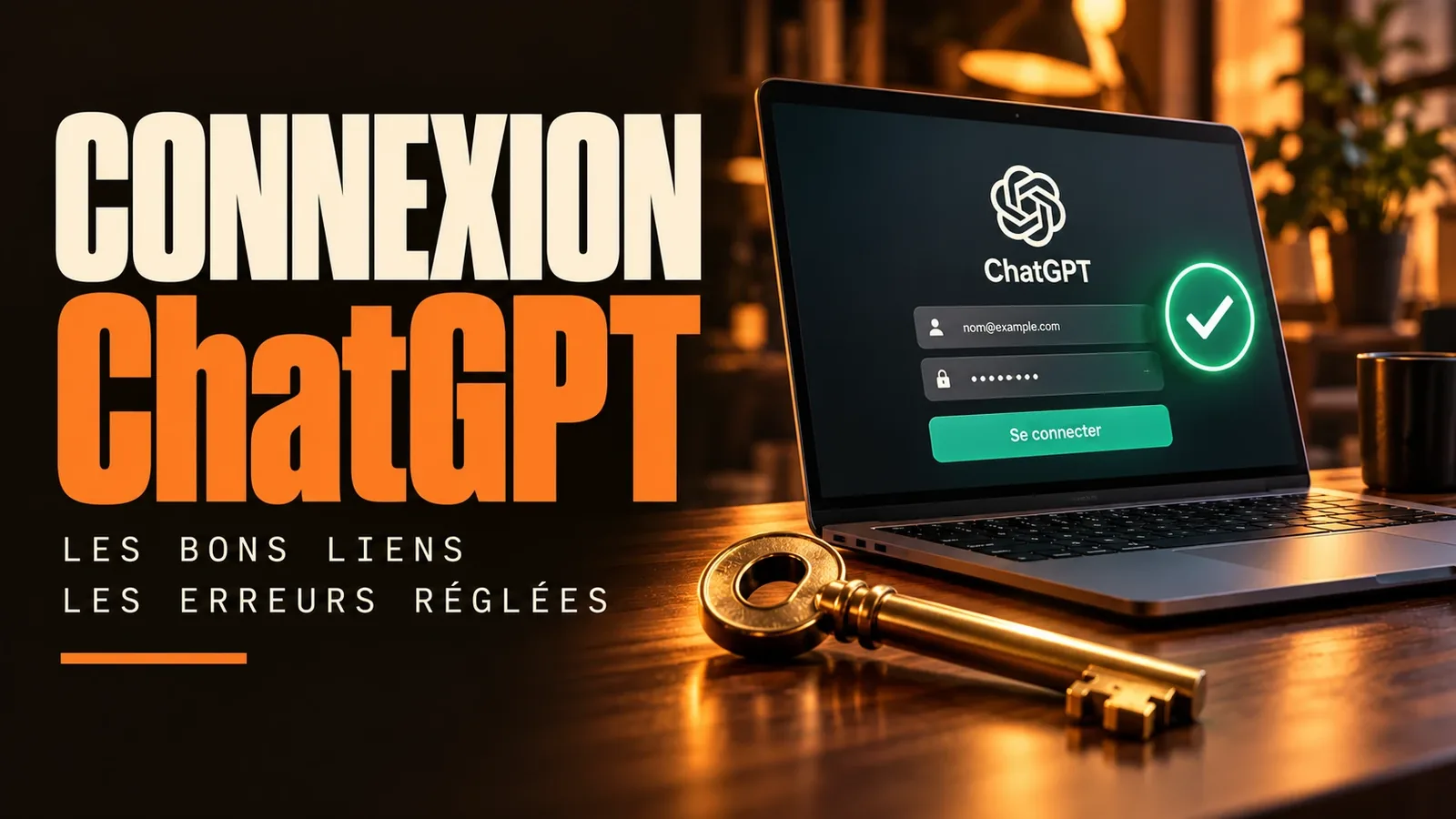ChatGPT login : le vrai lien, les 6 façons de te connecter et les erreurs réglées