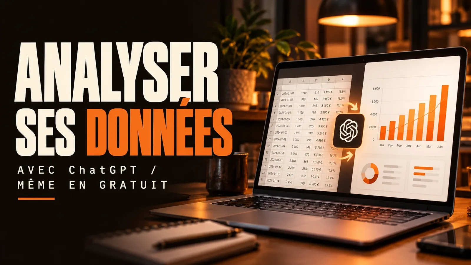 Analyser des données avec ChatGPT, même en gratuit : le guide 2026