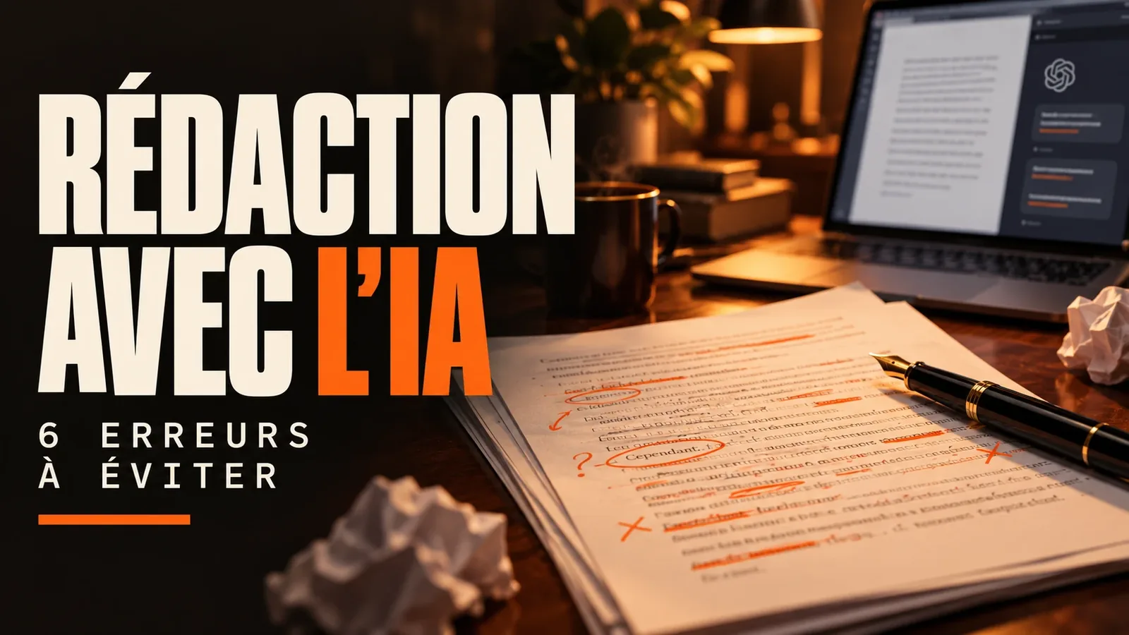 Rédaction de contenus avec l’IA : 6 erreurs à éviter en 2026